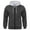 Dark Gray, variant on Men's Hoodie Sweatshirts Casual Hoodies Fashion Drawstring Hooded Tops Long Sleeve Full Zip Athletic with Pockets (L, Black)