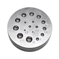 thumbnail image 1 of Bloque de acero para doming plano para joyeros profesionales, herramienta de conformado de metales 17 hoyos, 1 of 9