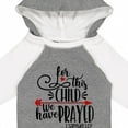 thumbnail image 4 of Inktastic For This Child We Have Prayed Red Arrow and Heart Boys or Girls Long Sleeve Baby Bodysuit, 4 of 5