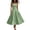 Green, variant on Dresses for Women, Casual Polka Dot Waist-Cinching Sleeveless Strap Dress White S