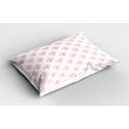 thumbnail image 2 of Ambesonne Pink Pattern Pillow Sham, Pastel Color Character, 36" X 20", Earth Yellow Pale Pink, 2 of 2