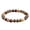 Style-9, variant on Beaded Bracelets for Men Women, Natural Stone Crystal Beads Bracelet - Natural Gemstone Stretch Beaded Jewelry with 8mm Round Beads - For Daily Unisex Wear & Gift Giving