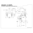 thumbnail image 2 of Kingston Brass KB4645DPL 4 in. Centerset Bathroom Faucet, Oil Rubbed Bronze, 2 of 2