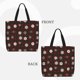 thumbnail image 2 of Fotbe Plaid Snowflakes Festive Bolsa Tote con Estampado para Mujer, Bolsos con Cremallera, Bolsa de Hombro Casual de Gran Capacidad con Bolsillos Internos, 2 of 7