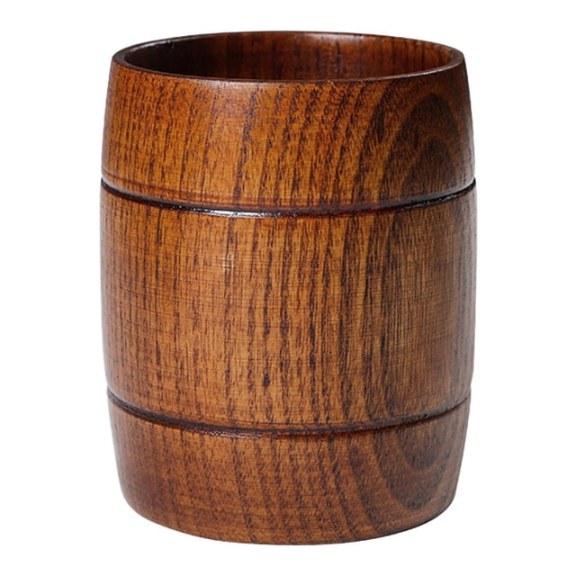 Taza de madera, jarra de cerveza de madera, taza de té ligera en forma de barril para jugo, bebidas calientes, leche, restaurante, hogar, cocina, Bar, Macarena Jarra de cerveza en forma de barril