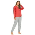 thumbnail image 2 of MintLimit Women's Solid Pajamas Sets Long Sleeve Tops and Jogging Pants Lounge Sleepwear Pjs Set, 2 of 4