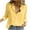 Yellow, variant on Joau Cotton Linen Button Down T-Shirt for Women Ladies V-Neck Long Sleeve Oversized Tunic Tops Basic Tee Office Work Blouse Tops