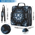 thumbnail image 3 of Water-Resistant 3-Ring Binder Organizer with Multiple Pockets Zipper Binder Bag for Office Explosion Of Blue Ink, 3 of 8