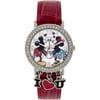 Disney Mickey Mouse Analog Watch with Dangling Charms (MCKAQ1268H15)