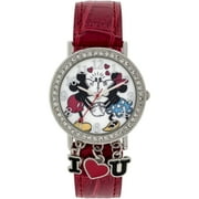 Disney Mickey Mouse Analog Watch with Dangling Charms (MCKAQ1268H15)