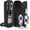 Black, variant on BRONZY Insulated Wine Cooler Bag with Wine Glasses, Opener & Accessories - Portable Gift Bag for Travel, Picnics (Blue)