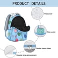 thumbnail image 4 of Trendy Geometric Shapes Texture Print Backpack, Durable Laptop Bookbag for College, School, Work, Large Capacity Travel Daypack with Organizer, Gift Idea, 4 of 6
