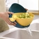 thumbnail image 1 of Cesta de drenaje giratoria doble Cesta de frutas de dos colores Cesta de plstico para lavavajillas Cesta de almacenamiento de suministros de cocina Cesta de frutas redonda doble para, 1 of 9