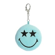 Aurora - Mini Blue SMILEYWORLD - 3.5" Star Keychain - Vibrant Stuffed Animal