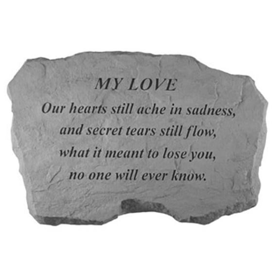 Kay Berry- Inc. 99320 My Love-Our Hearts Still Ache In Sadness - Memorial - 16 Inches x 10.5 Inches x 1.5 Inches