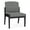 Asteroid Gray, variant on Amherst Steel Reception Waiting Armless Guest Chair / Black Steel / Blue