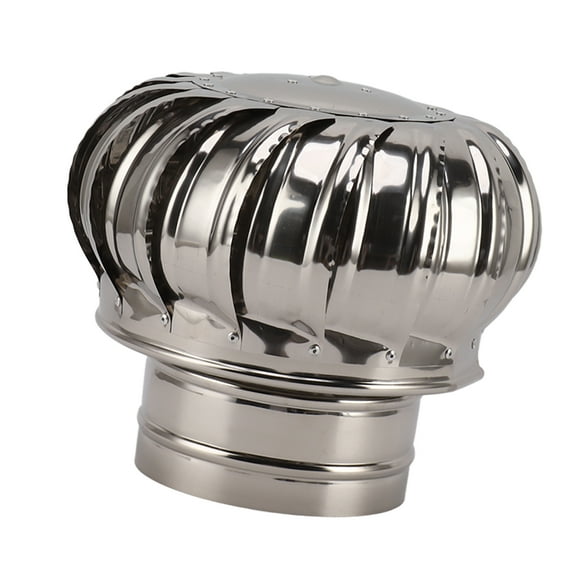 Chimney Rotating Ventilator Cap, Stainless Steel Chimney Cover Pot Cover Flue Pipe Cover Top Chimney Cover With Clamp