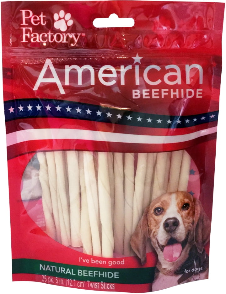 Pet Factory American Value Chews Twist Sticks Dog Chews (25 Count)