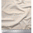 thumbnail image 1 of Soimoi Japan Crepe Satin Fabric Raindrop Shirting Print Fabric by Yard 42 Inch Wide, 1 of 1