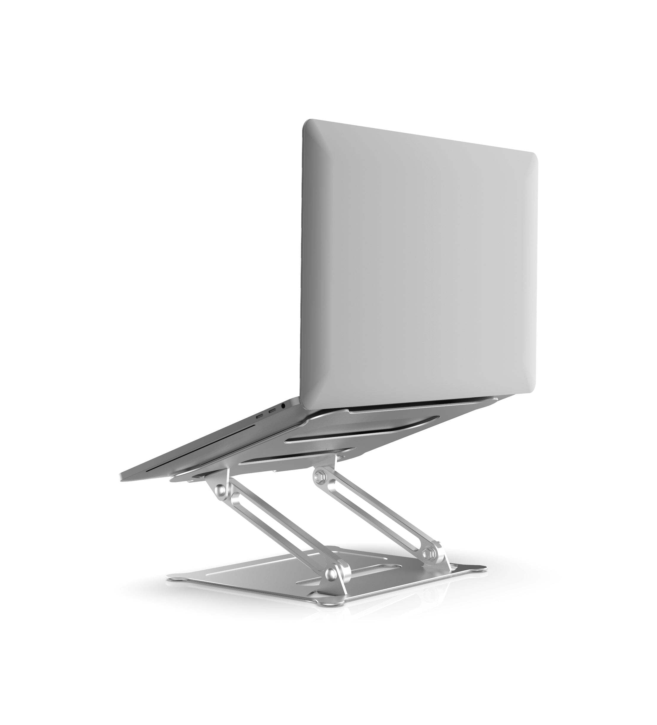 SOAR Portable Aluminum Laptop Stand - Height Adjustable Laptop Stand for Desk - Ventilated & Ergonomic Laptop Holder - Universal Compatibility for Notebook Holder - Non-Slip Laptop Riser