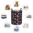 thumbnail image 6 of Balery Breast Cancer Awareness (2) Round Laundry Basket with Handles Waterproof Freestanding Laundry Hamper for Clothes Toys in the Dorm and Family-, 6 of 8
