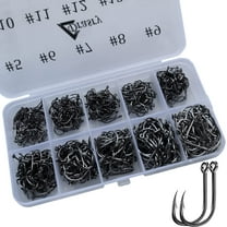 Drasry Fishing Hooks Set High Carbon Steel Jig Bait Sharp Fish Hook 500Pcs #5 to #14