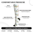 thumbnail image 3 of Lsque Coffee Gnome (2) Pattern Sport Compression Socks for Men & Women 15-20 mmHg Knee High Nurse Pregnant Running Medical and Travel Athletic, 3 of 6