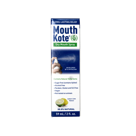 Mouth Kote Dry Mouth Spray, Sugar Free, Long-Lasting Relief, Lemon-Lime, 2 FL OZ