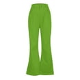thumbnail image 4 of Hogleaql 70s Disco Flared Leg Pants for Men,men's 70s Style Bell Bottoms Jeans with Pocket Vintage Denim Classic Outfits for Men Green XL, 4 of 4