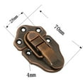 thumbnail image 4 of Retro Toggle Latch Wooden Box Latch with Screws Hardware Latch Buckle Slug Lock for Jewelry Box Suitcase Suitcase Furniture , Red Bronze, 4 of 8