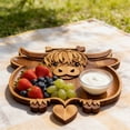 thumbnail image 6 of Fufafayo Holiday Dinner Charcuterie Board, Wooden Cow Serving Tray, Rustic Farmhouse Kitchen Decor, Cheese Platter For Thanksgiving Christmas Party, Highland Cattle Cooked Food Tray For Appetizers, 6 of 6