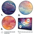 thumbnail image 3 of Designart Grand Art Mural Encadré Ciel, Ciel Coloré Rêves Célestes composition, Art Mural Encadré Ciel, Art Mural Traditionnel Multicolore Cadre Doré, 44x34 Pouces Cadre Doré, 3 of 5