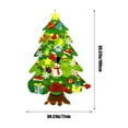 thumbnail image 3 of Felt Christmas Tree with Detachable Ornaments,Wall Hanging Xmas Gifts Christmas Decorations 3D Felt Christmas Tree,Handmade Felt Christmas Tree Set Wall, 3 of 6
