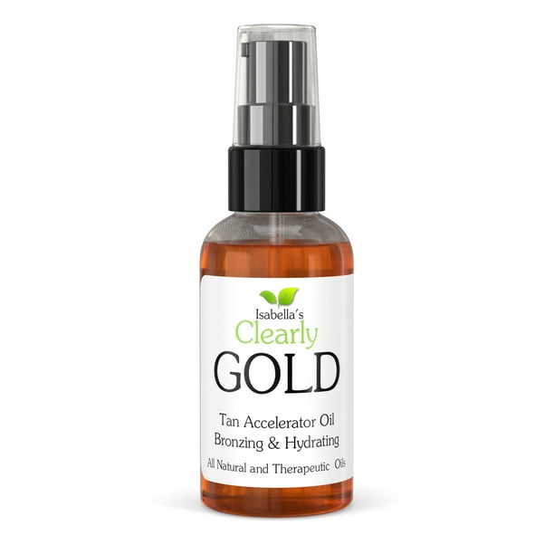 Clearly GOLD Bronzing and Hydrating Sun Tanning Oil I Tan Accelerator