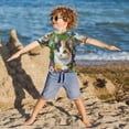 thumbnail image 5 of YAZAOO Summer T-shirt Sunscreen Blossom Serenity Pattern Swim Tops, 5 of 6