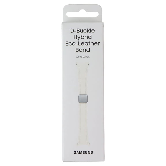 Samsung D-Buckle Hybrid Eco-Leather Band - Cream (20mm, S/M) Slim