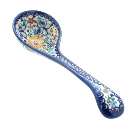 Rose Soup Ladle - Polish Pottery Butterfly Soup Ladle