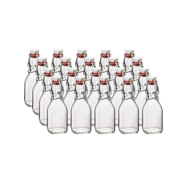 Bormioli Rocco 4.25oz Swing Top Glass Bottles 20pack