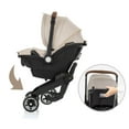 thumbnail image 4 of Evenflo Shyft Dualride Infant Car Seat and Stroller Combo, Green & Gentle Fabric, Champagne, 4 of 19