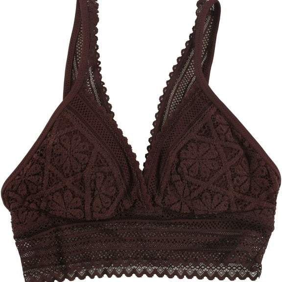 American Eagle Womens Lace Bralette, Brown, X-Small