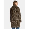 thumbnail image 4 of Time and Tru Women's and Women's Plus Faux Wool Boyfriend Coat, Sizes XS-2X, 4 of 6