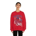 thumbnail image 4 of America Flag Cowboy Skull Unisex Heavy Blend™ Crewneck Sweatshirt, 4 of 9