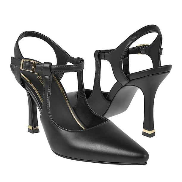 TACONES CLASBEN KENNETH MUJER SIMIPIEL NEGRO
