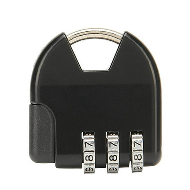 Candado con contraseña Mini código de 3 dígitos Cajón de equipaje Cerradura antirrobo Negro Barbie Nuevos Originales