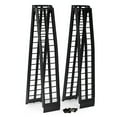 thumbnail image 1 of Titan Ramps 2-Pack 10 ft Folding Aluminum ATV Arched Loading Ramp, 1200 lb Capacity, Black, 1 of 10