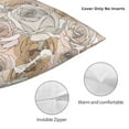 thumbnail image 5 of YFYANG Square Decorative Throw Pillow Case (Without Pillow Insert), Vintage Rose Floral Texture Bedroom Sofa Car Cushion Cover, 20"x20", 5 of 9
