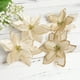 thumbnail image 5 of 20PCS Glitter Cloth Flower Colgante Adorno colgante Regalos de Navidad Decoración del hogar DIY Guirnalda Accesorio (Dorado), 5 of 5