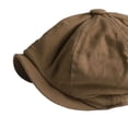 thumbnail image 6 of Retro British Style Mens Newsboy Hat Headwear Octagonal for Outdoor Brown M, 6 of 7