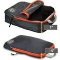 thumbnail image 6 of Compression Packing Cubes for Travel - Luggage and Backpack Organizer Packaging Cubes for Clothes (Grey and Orange, 3 Piece Set), 6 of 6
