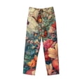thumbnail image 6 of Goofa Butterflies In Blooming Garden Pattern Printed Soft Pajama Pants for Men, Wide Leg Comfy Casual Lounge Yoga Pants-X-Large, 6 of 9